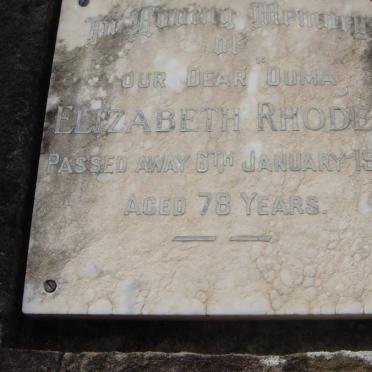 RHODES Elizabeth -1969