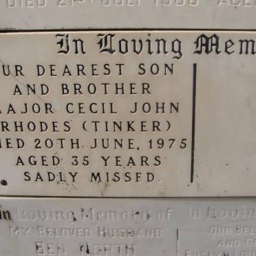 RHODES Cecil John -1975