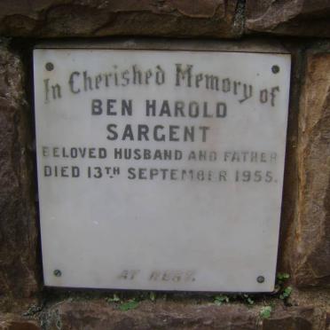 SARGENT Ben Harold -1955