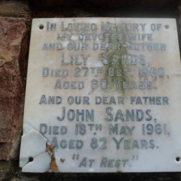 SANDS John -1961 &amp; Lily -1960