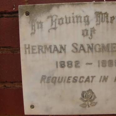 SANGMEISTER Herman 1882-1969