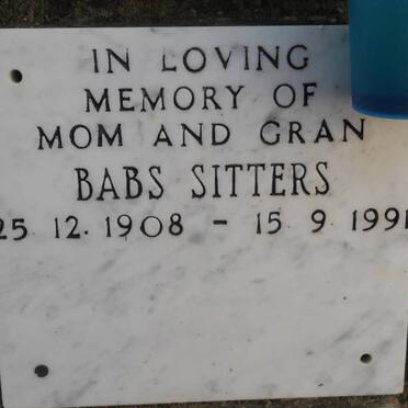 SITTERS Babs 1908-1991