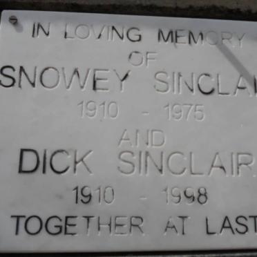 SINCLAIR Dick 1910-1998 &amp; Snowey 1910-1975