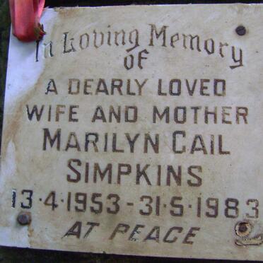 SIMPKINS Marilyn Gail 1953-1983