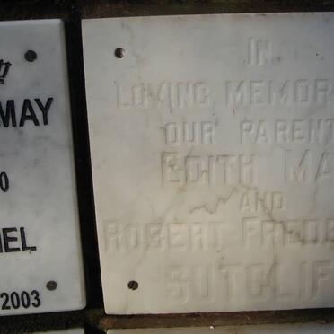 SUTCLIFF Robert Frederick &amp; Edith May