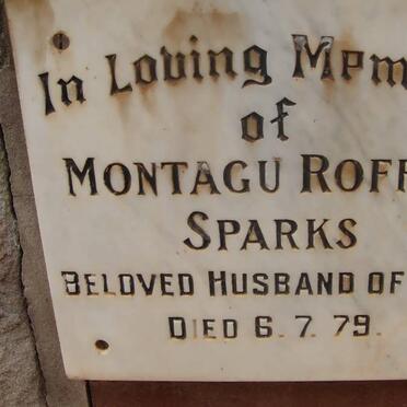 SPARKS Montagu Roffey -1979