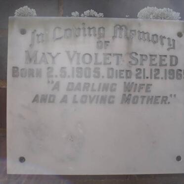 SPEED May Violet 1905-1969