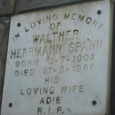 SPANN Walther Herrmann 1902-1986