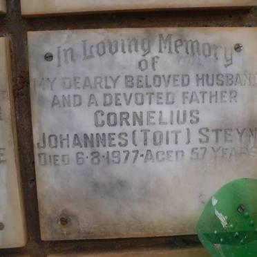STEYN Cornelius Johannes -1977