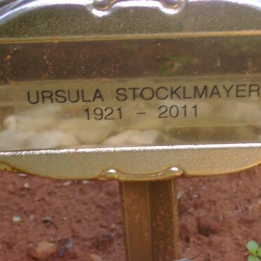 STOCKLMAYER Ursula 1921-2011