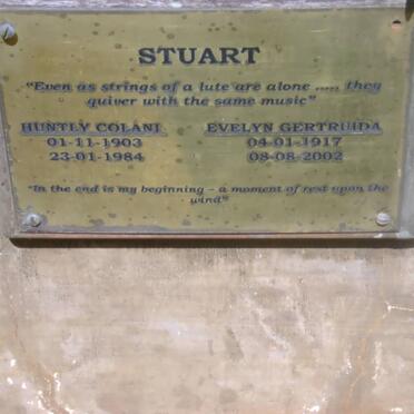 STUART Huntley Colani 1903-1984 &amp; Evelyn Gertruida 1917-2002