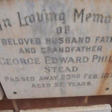 STEAD George Edward Philip -1971