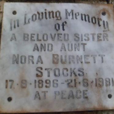 STOCKS Nora Burnett 1896-1981