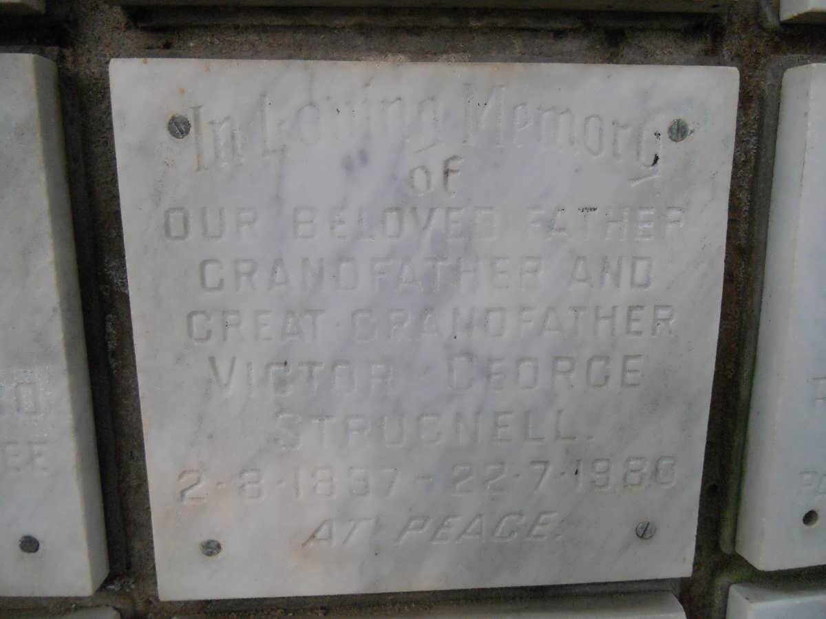 STRUGNELL Victor George 1897-1980