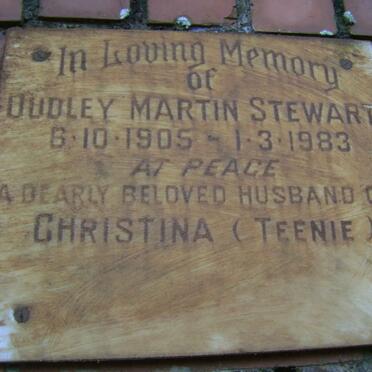 STEWART Dudley Martin 1905-1983