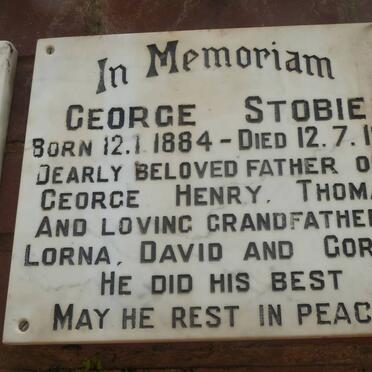 STOBIE George 1884-1971