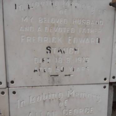 STAUCH Frederick Edward -1973