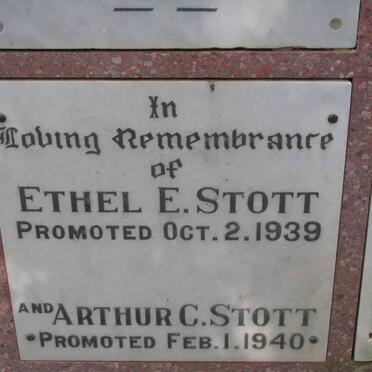 STOTT Arthur C. -1940 &amp; Ethel E. -1939