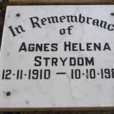 STRYDOM Agnes Helena 1910-1988