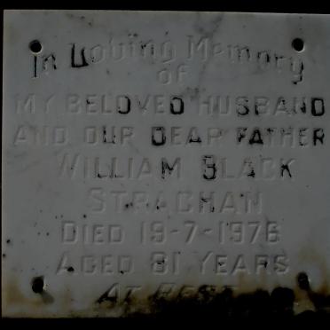 STRACHAN William Black -1976