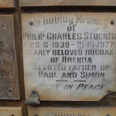 STOCKTON Philip Charles 1939-1977