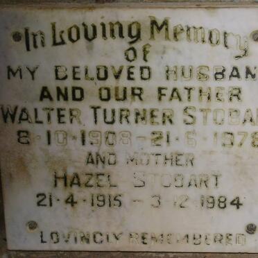 STOBART Walter Turner 1908-1978 &amp; Hazel 1915-1984