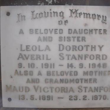 STANFORD Leola Dorothy Averil 1911-1948 :: STANFORD Maud Victoria 1891-1970