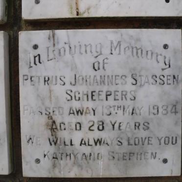 SCHEEPERS Petrus Johannes Stassen -1984