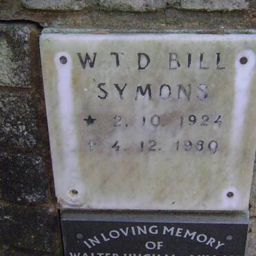 SYMONS W.T.D. 1924-1980