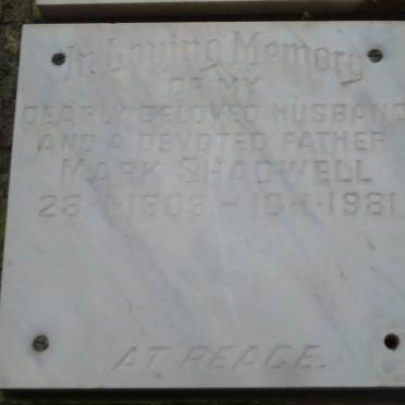 SHADWELL Mark 1909-1981
