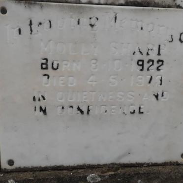 SHARP Molly 1922-1973