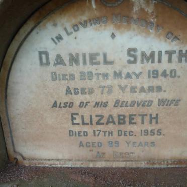 SMITH Daniel -1940 &amp; Elizabeth -1955