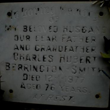 SMITH Charles Hubert, Berrington -1977