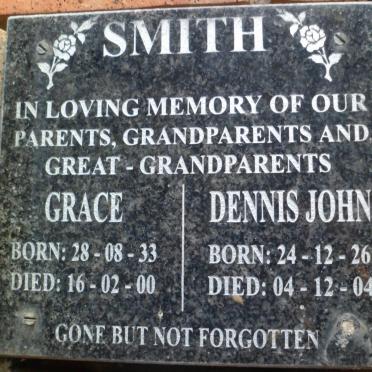 SMITH Dennis John 1926-2004 &amp; Grace 1933-2000