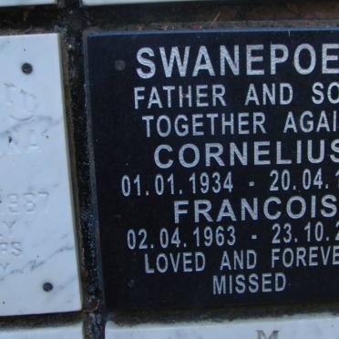 SWANEPOEL Cornelius 1934-1988 :: SWANEPOEL Francois 1963-2003
