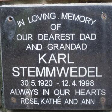 SWEMMWEDEL Karl 1920-1998