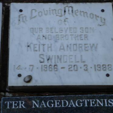 SWINDELL Keith Andrew 1966-1988