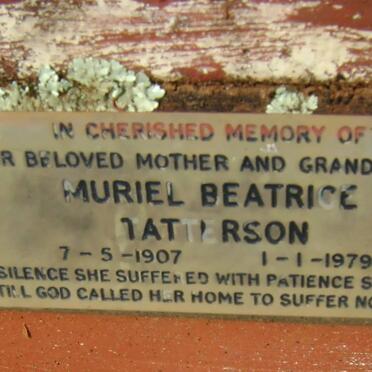 TATTERSON Muriel Beatrice 1907-1979