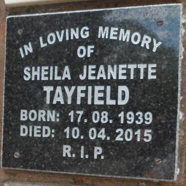 TAYFIELD Sheila Jeanette 1939-2015