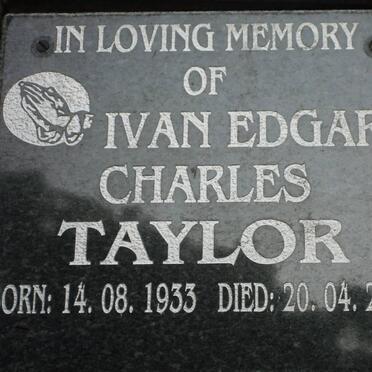 TAYLOR Ivan Edgar Charles 1933-2005