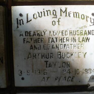 TAYLOR Arthur Buckley 1916-1984