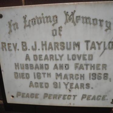 TAYLOR B.J. Harsum -1968