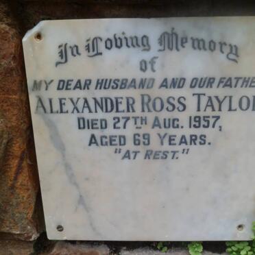 TAYLOR Alexander Ross -1957