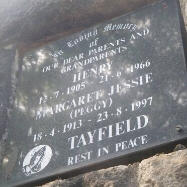 TAYFIELD Henry 1905-1966 &amp; Margaret Jessie 1913-1997