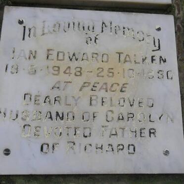 TALKEN Ian Edward 1948-1980