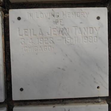 TANDY Leila Jean 1923-1990
