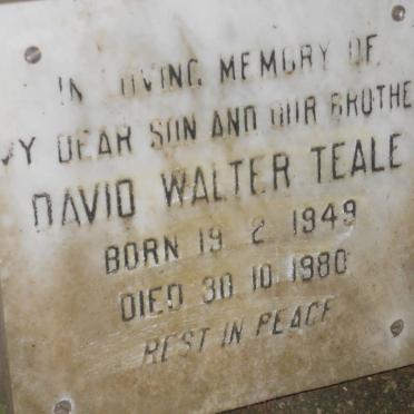 TEALE David Walter 1949-1980