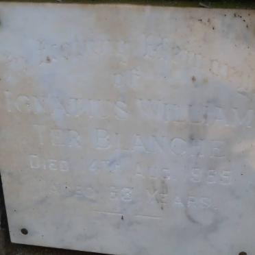 TERBLANCHE Ignatius William -1965