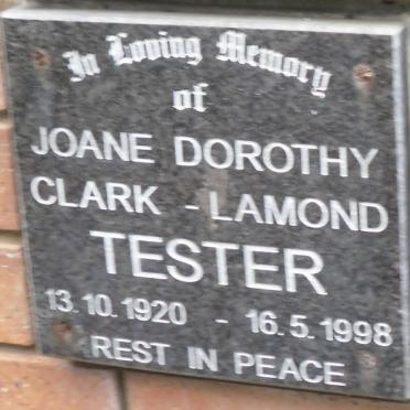 TESTER Joane Dorothy Clark-Lamond 1920-1998