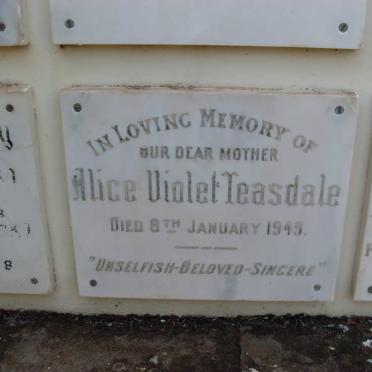 TEASDALE Alice Violet -1949